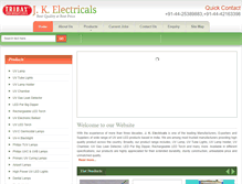 Tablet Screenshot of jkelectricals.com